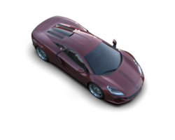 Realistic sport car isolated on background. 3d rendering - illustration png
