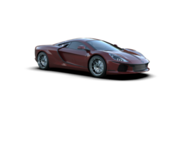 Realistic sport car isolated on background. 3d rendering - illustration png