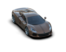 Realistic sport car isolated on background. 3d rendering - illustration png