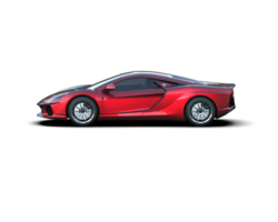 Realistic sport car isolated on background. 3d rendering - illustration png