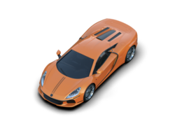 Realistic sport car isolated on background. 3d rendering - illustration png