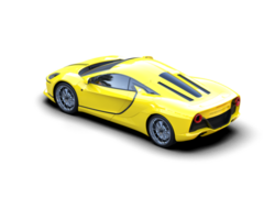 Realistic sport car isolated on background. 3d rendering - illustration png