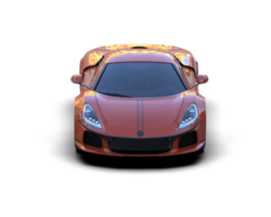 Realistic sport car isolated on background. 3d rendering - illustration png