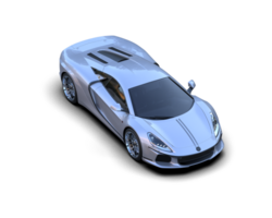 Realistic sport car isolated on background. 3d rendering - illustration png