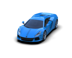 Realistic sport car isolated on background. 3d rendering - illustration png