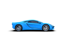 Realistic sport car isolated on background. 3d rendering - illustration png