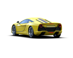 Realistic sport car isolated on background. 3d rendering - illustration png