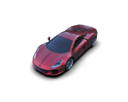 Realistic sport car isolated on background. 3d rendering - illustration png