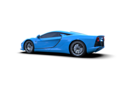 Realistic sport car isolated on background. 3d rendering - illustration png