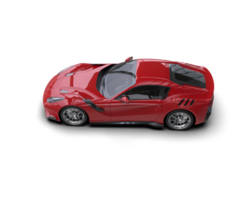 Realistic sport car isolated on background. 3d rendering - illustration png