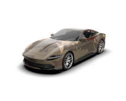Realistic sport car isolated on background. 3d rendering - illustration png