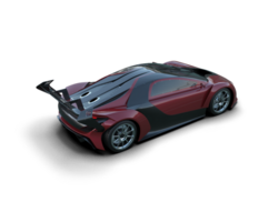 Realistic sport car isolated on background. 3d rendering - illustration png