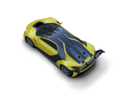 Realistic sport car isolated on background. 3d rendering - illustration png