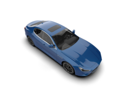 Realistic sport car isolated on background. 3d rendering - illustration png