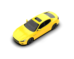 Realistic sport car isolated on background. 3d rendering - illustration png