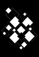 Black and white geometric rectangle shape abstract background vector