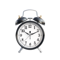 3D alarm clock isolated on a transparent background png
