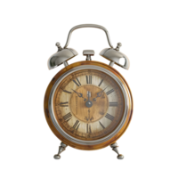 3D alarm clock isolated on a transparent background png