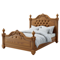 une lit isolé dans un image avec haute résolution png