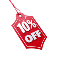 A distinctive red label contrasts with a white label proudly displaying 10 OFF in isolation png