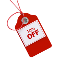 A distinctive red label contrasts with a white label proudly displaying 10 OFF in isolation png