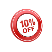 A distinctive red label contrasts with a white label proudly displaying 10 OFF in isolation png
