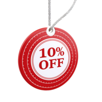 A distinctive red label contrasts with a white label proudly displaying 10 OFF in isolation png