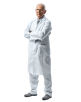 A physician stands alone high-resolution image capturing intricate details png