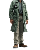 A physician stands alone high-resolution image capturing intricate details png