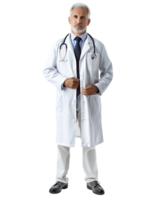 A physician stands alone high-resolution image capturing intricate details png