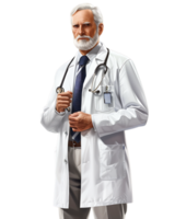 A physician stands alone high-resolution image capturing intricate details png