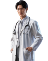 A physician stands alone high-resolution image capturing intricate details png