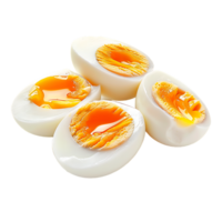Soft boiled eggs isolated on a transparent background png