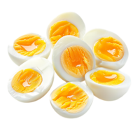 Soft boiled eggs isolated on a transparent background png