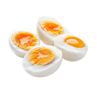 Soft boiled eggs isolated on a transparent background png