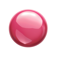 Support manager luxurious glossy pink round button abstract png