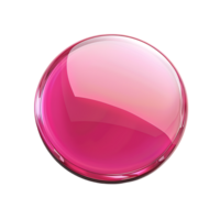 Support manager luxurious glossy pink round button abstract png