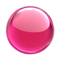 Support manager luxurious glossy pink round button abstract png