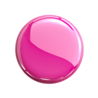 Support manager luxurious glossy pink round button abstract png