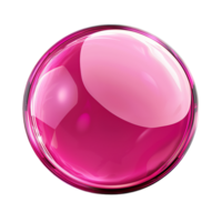 Support manager luxurious glossy pink round button abstract png