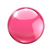 Support manager luxurious glossy pink round button abstract png
