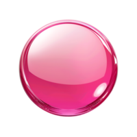 Support manager luxurious glossy pink round button abstract png