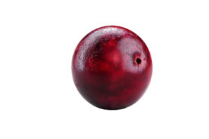 The solitary cranberry sits poised its vibrant hue accentuated in high definition png