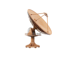 A satellite dish high resolution stands alone against a transparent background in the image png