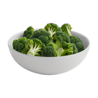 Broccoli in a Bowl on Transparent Background png