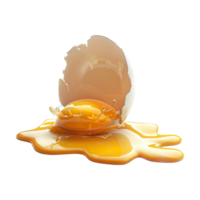 Egg with Shell on Transparent Background png