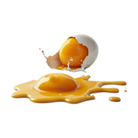 Egg with Shell on Transparent Background png