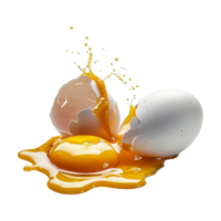 Egg with Shell on Transparent Background png