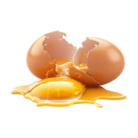 Egg with Shell on Transparent Background png
