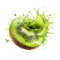 Kiwi Splash on Transparent Background png